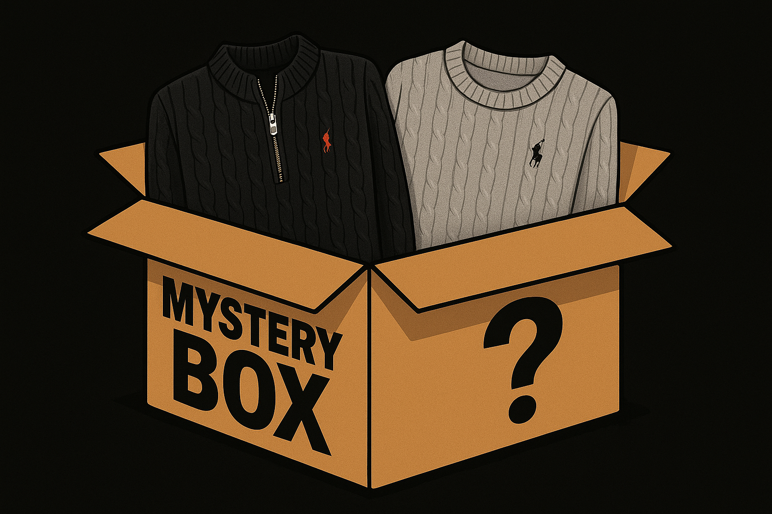 ʀᴀʟᴘʜ ʟᴀᴜʀᴇɴ ( ᴄᴏᴛᴛᴏɴ ᴄᴀʙʟᴇ ᴋɴɪᴛ ) ᴍʏꜱᴛᴇʀʏ ʙᴏx❗️ʟᴏᴡ ꜱᴛᴏᴄᴋ❗️